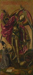 Aziz Michael Şeytana Karşı Zaferler, 1468 by Bartolomé Bermejo