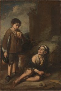 İki Köylü Çocuk by Bartolomé Esteban Murillo
