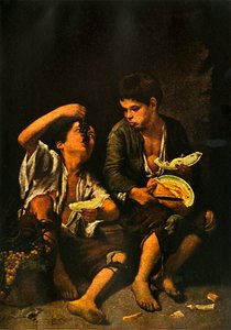 Meyve yiyen erkekler, 1645, 1938