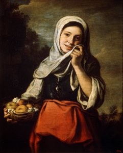 Meyve Satan Kız, c1650-c1660 by Bartolomé Esteban Murillo