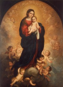 Bakire ve Çocuk İhtişam İçinde by Bartolomé Esteban Murillo