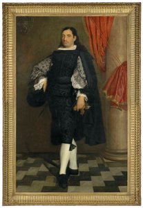Bir beyefendi portresi by Bartolome Esteban and studio Murillo