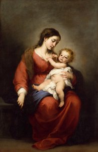 Bakire ve Çocuk, c.1670-72 (tuval üzerine yağlı boya) by Bartolomé Esteban Murillo