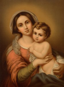 Çocukla Madonna by Bartolome Esteban after Murillo