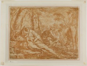 Mısır'a Uçuşta Dinlenme by Bartolomeo Biscaino