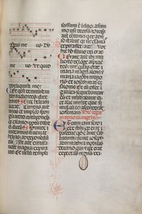 Yanlış satış: Fol. 129: St. Mattion Passion, 1469 içindeki Hely Hely Lama vb. için müzik içerir. by Bartolomeo Caporali