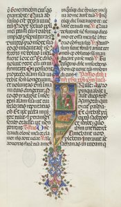Yanlış satış: Fol. 131: Aziz Luke, Boğa ile, 1469. by Bartolomeo Caporali