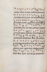 Yanlış satış: Fol. 154v: Exultet için Müzik, 1469 by Bartolomeo Caporali