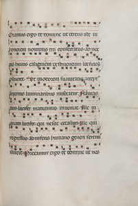 Yanlış satış: Fol. 157: Exultet için Müzik, 1469 by Bartolomeo Caporali