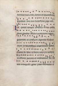 Yanlış satış: Fol. 157v: Exultet için Müzik, 1469 by Bartolomeo Caporali