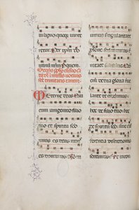 Yanlış satış: Fol. 182v: Çeşitli sıradan dualar için müzik, 1469. by Bartolomeo Caporali