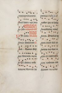 Yanlış satış: Fol. 189v: Çeşitli dualar için müzik, 1469. by Bartolomeo Caporali