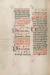 Yanlış satış: Fol. 190v: Çeşitli dualar için müzik, 1469. by Bartolomeo Caporali
