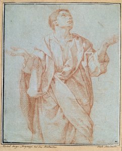 Adam örtülü, kollar açık, gözler göğe kaldırılmış, baş yana yatırılmış Bartolomeo Cesi (1556-1620) Dim. 0,28 x 0,23 m Paris. Louvre müzesi
