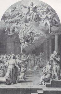 Levha 40: Seçilmişlerin günahkarlardan ayrılması, 1756. Yaratıcılar: Bartolomeo Crivellari, Gabriel Söderling. by Bartolomeo Crivellari, Gabriel Söderling