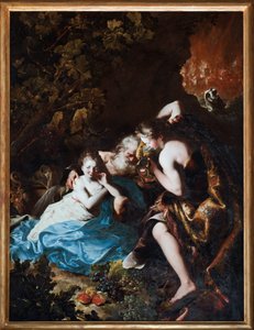 Loth et ses filles (Lot ve kızları) Boyama Bartolomeo Guidobono (1654-1709) 1694-1696 Musei di Strada Nuova Genes