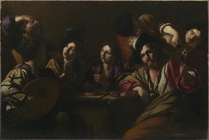 Taverna Sahnesi, yaklaşık 1619.