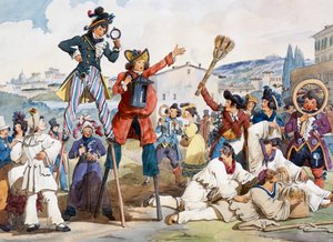 Roma Karnavalı, Bartolomeo Pinelli (1781-1835), İtalya