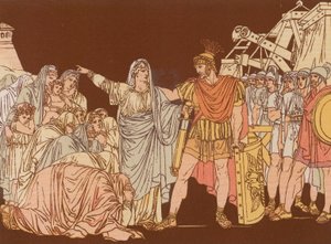 Coriolanus ve annesi by Bartolomeo Pinelli