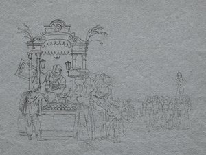 meyve satıcısı by Bartolomeo Pinelli