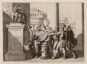 Horatii Yemini (gravür) by Bartolomeo Pinelli