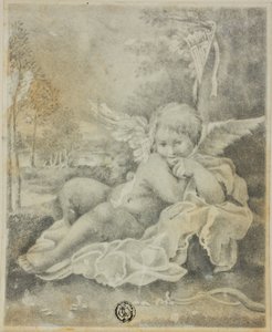 Bir Manzarada Aşk Tanrısı by Bartolomeo Schedoni