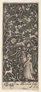 Bir Erkek ve Kadın ile Dikey Panel, ca. 1631. by Bartolomeus van Lochom