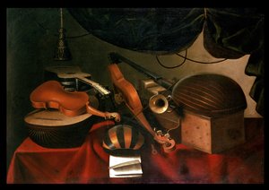 Müzikal Natürmort by Bartolommeo Bettera