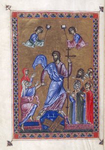 Egerton 1139, f.9v Cehennemin Harrowing