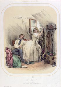 Pierre Jean de Beranger (1780-1857) tarafından Song Le Grenier için illüstrasyon by Bassaget Numa