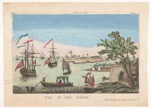 Oléron Vue de l'isle d'Oleron adasının görünümü (nesne üzerindeki başlık)