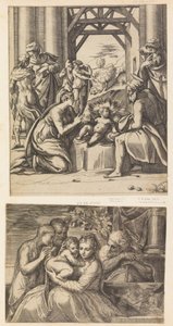 Kutsal Aile. by Battista del Moro
