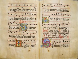 Benedictine Antiphonary, yaklaşık. 1467-70. by Belbello da Pavia