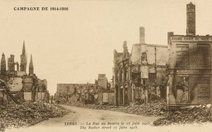 Rue au Beurre, 27 Haziran 1915 by Belgian Photographer
