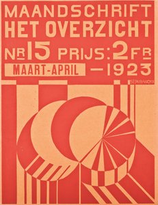 "Het Overzicht" dergisinin Mart-Nisan 1923 sayısı için kapak, 1923 by Belgian School