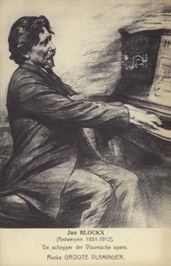 Jan Blockx, Belçikalı besteci, piyanist ve öğretmen (1851-1912) by Belgian School