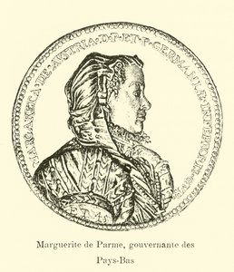 Parma Margaret, İspanyol Hollanda Mürebbiyesi by Belgian School