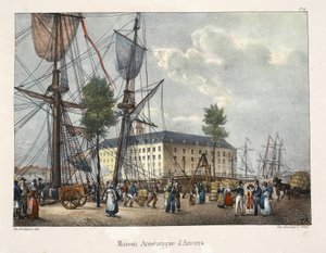 Maison Estique dAnvers, c.1895 (fotokrom) by Belgian School