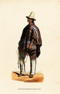 Arjantin, Buenos-Ayres bölgesinden Kızılderili gaucho by Belgian School