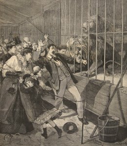 12 Nisan 1891, 'Le Petit Parisien'den Bir Hayvanat Bahçesinde Bir Aslan Tarafından Saldırıya Uğrayan Ziyaretçi