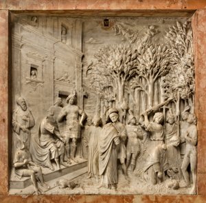 Crypt, Ark of Saints Marcellinus ve Peter Exorcist, Benedetto Briosco 1506-08, Aziz Marcellinus ve Peter