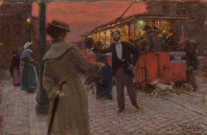 Roma Tramvayı, 1905 by Benes Knupfer