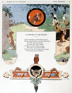 Tilki ve Üzümler, Jean de la Fontaine tarafından 