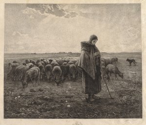 koyun ağılı by Benjamin Louis Auguste Damman