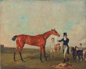 Eğitmeni Will Chifney Tarafından Tutulan Kürek, 1819 by Benjamin Marshall