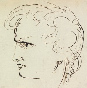 Genç Bir Adamın Portre Çalışması by Benjamin Robert Haydon