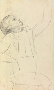 Oturan Bir Adamın Çalışması by Benjamin Robert Haydon