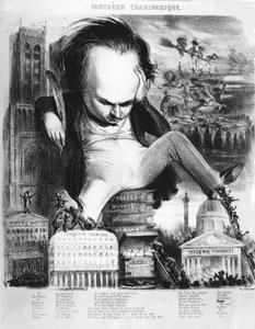 Victor Hugo (1802 - 1885), Fransız yazar, Benjamin Karikatürü.