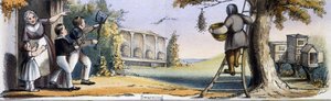 Hayvanların Grafik Resimlerinde Arıdan Oğul - Yaşam Boyunca İstihdamında ve Ölümden Sonra Kullanımlarında İnsana Faydalarının Gösterilmesi, 1845 dolayları by Benjamin Waterhouse Hawkins