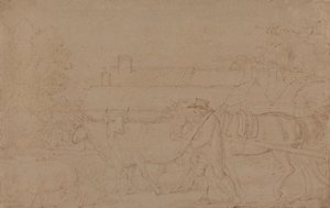 Windsor yakınlarında bir Çiftlik by Benjamin West
